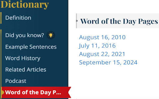 Word of the Day Enhancer from Chrome web store to be run with OffiDocs Chromium online Word of the Day Enhancer from Chrome web store to be run with OffiDocs Chromium online