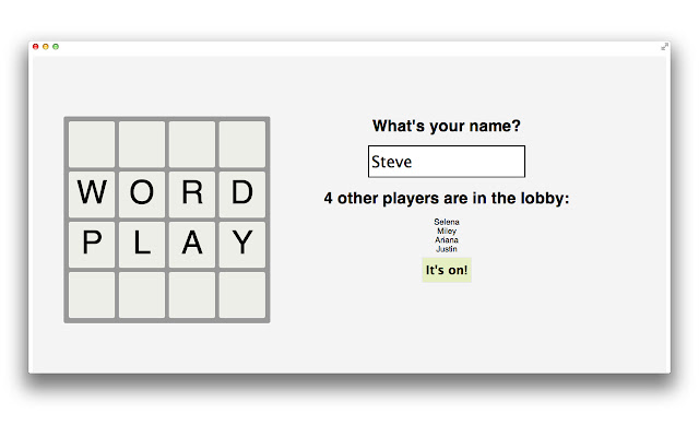 Wordplay from Chrome web store to be run with OffiDocs Chromium online Wordplay from Chrome web store to be run with OffiDocs Chromium online
