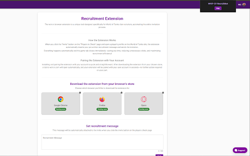 WOT CV RecruitBot from Chrome web store to be run with OffiDocs Chromium online WOT CV RecruitBot from Chrome web store to be run with OffiDocs Chromium online