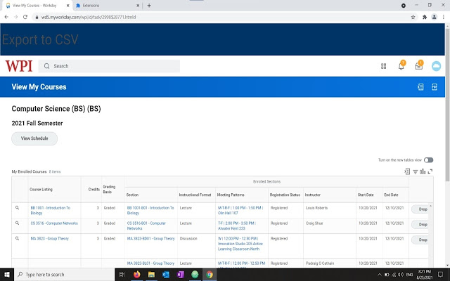 WPI Workday to CSV from Chrome web store to be run with OffiDocs Chromium online WPI Workday to CSV from Chrome web store to be run with OffiDocs Chromium online