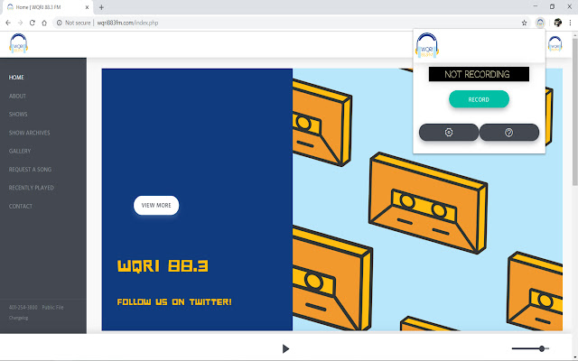 WQRI Recorder from Chrome web store to be run with OffiDocs Chromium online WQRI Recorder from Chrome web store to be run with OffiDocs Chromium online