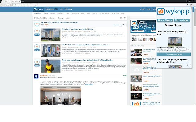 Wykop popup from Chrome web store to be run with OffiDocs Chromium online Wykop popup from Chrome web store to be run with OffiDocs Chromium online