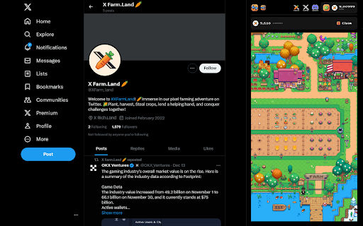 xFarm.Land from Chrome web store to be run with OffiDocs Chromium online xFarm.Land from Chrome web store to be run with OffiDocs Chromium online
