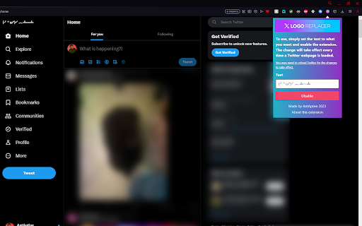 X Logo Replacer from Chrome web store to be run with OffiDocs Chromium online X Logo Replacer from Chrome web store to be run with OffiDocs Chromium online