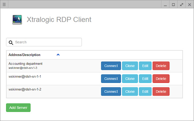 Xtralogic RDP Client from Chrome web store to be run with OffiDocs Chromium online Xtralogic RDP Client from Chrome web store to be run with OffiDocs Chromium online