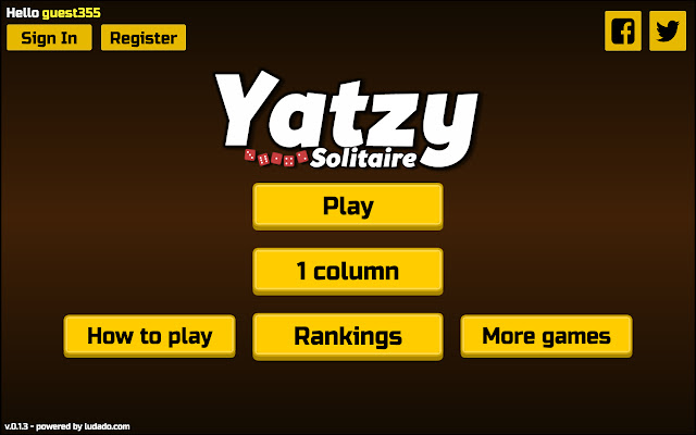 Yatzy Solitaire by ludado.com from Chrome web store to be run with OffiDocs Chromium online Yatzy Solitaire by ludado.com from Chrome web store to be run with OffiDocs Chromium online