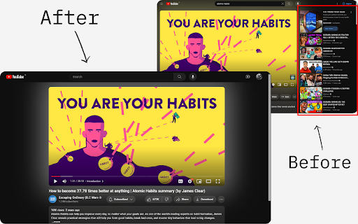 YouShield Remove YouTube Recommendations from Chrome web store to be run with OffiDocs Chromium online YouShield Remove YouTube Recommendations from Chrome web store to be run with OffiDocs Chromium online