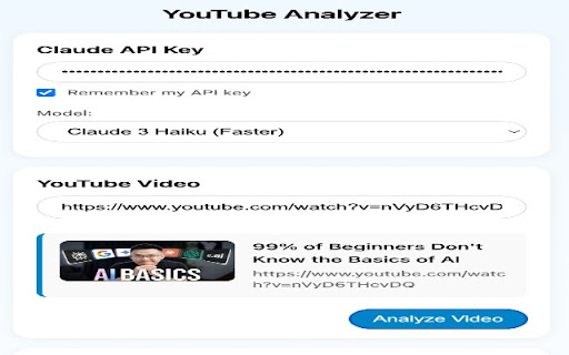 YouTube Analyzer Extension from Chrome web store to be run with OffiDocs Chromium online YouTube Analyzer Extension from Chrome web store to be run with OffiDocs Chromium online