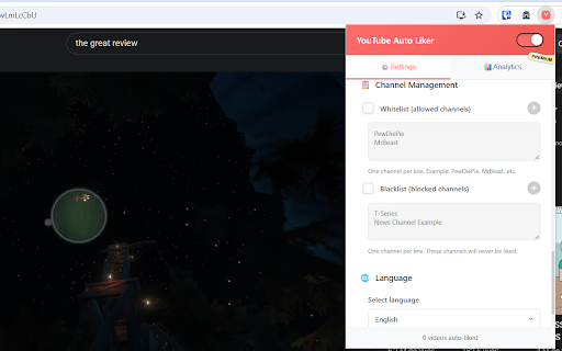 YouTube Auto Liker from Chrome web store to be run with OffiDocs Chromium online YouTube Auto Liker from Chrome web store to be run with OffiDocs Chromium online
