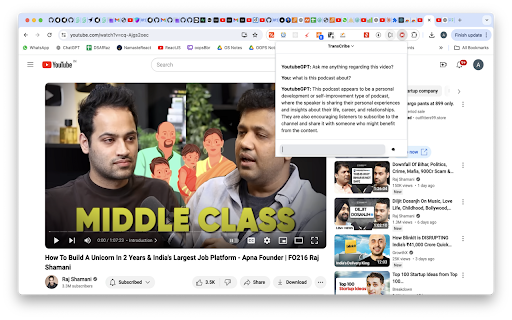 YouTube GPT Extension from Chrome web store to be run with OffiDocs Chromium online YouTube GPT Extension from Chrome web store to be run with OffiDocs Chromium online