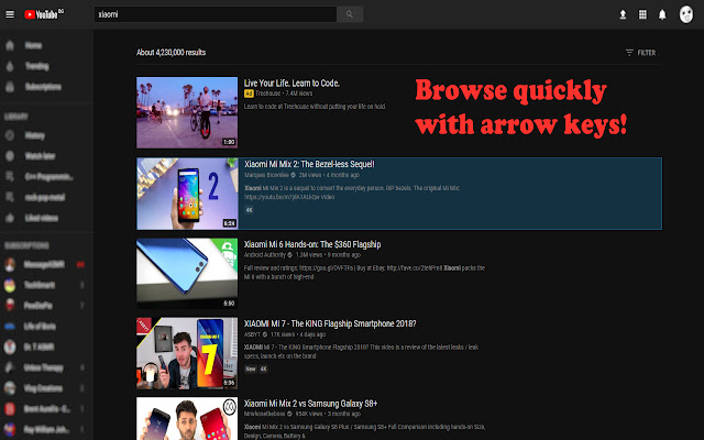 Youtube Search Navigator from Chrome web store to be run with OffiDocs Chromium online Youtube Search Navigator from Chrome web store to be run with OffiDocs Chromium online
