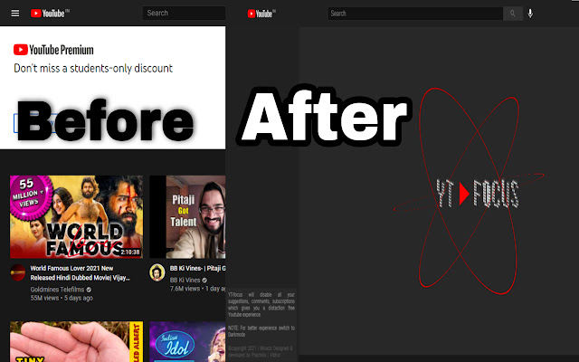 YT Focus from Chrome web store to be run with OffiDocs Chromium online YT Focus from Chrome web store to be run with OffiDocs Chromium online