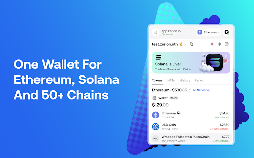 Zerion Wallet: Crypto DeFi from Chrome web store to be run with OffiDocs Chromium online Zerion Wallet: Crypto DeFi from Chrome web store to be run with OffiDocs Chromium online