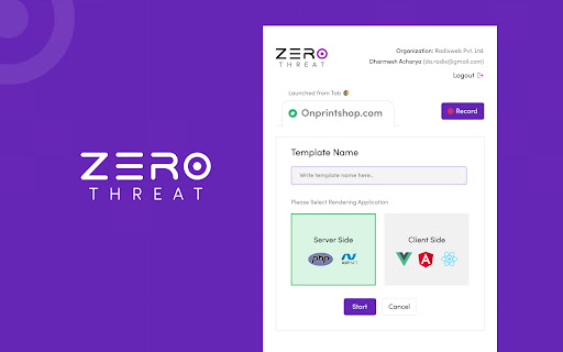 ZeroThreat AI Recorder – Most Intelligent DAST Tool from Chrome web store to be run with OffiDocs Chromium online ZeroThreat AI Recorder – Most Intelligent DAST Tool from Chrome web store to be run with OffiDocs Chromium online