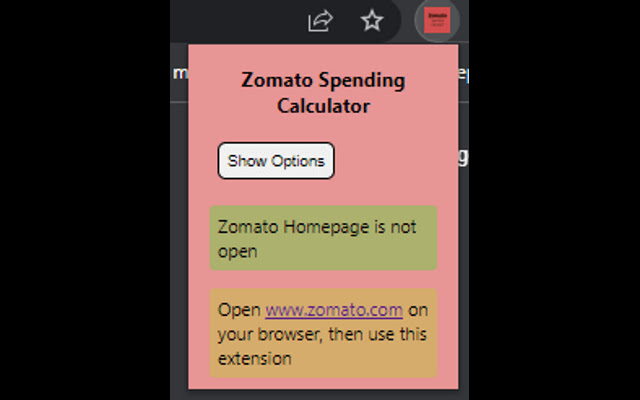 zomato spendings from Chrome web store to be run with OffiDocs Chromium online zomato spendings from Chrome web store to be run with OffiDocs Chromium online
