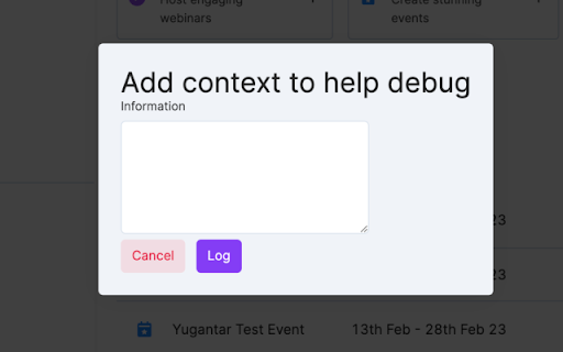Zuddl Debugger from Chrome web store to be run with OffiDocs Chromium online Zuddl Debugger from Chrome web store to be run with OffiDocs Chromium online