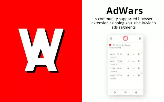 AdWars for YouTube from Chrome web store to be run with OffiDocs Chromium online AdWars for YouTube from Chrome web store to be run with OffiDocs Chromium online