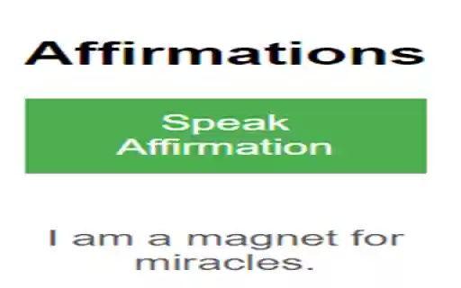 Affirmations with Speech from Chrome web store to be run with OffiDocs Chromium online Affirmations with Speech from Chrome web store to be run with OffiDocs Chromium online