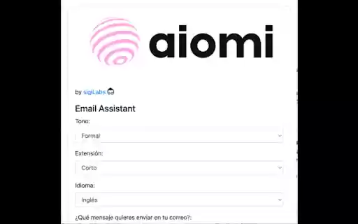 Aiomi: AI Assistant from Chrome web store to be run with OffiDocs Chromium online Aiomi: AI Assistant from Chrome web store to be run with OffiDocs Chromium online
