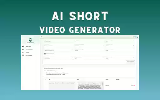 AI Short Video Generator from Chrome web store to be run with OffiDocs Chromium online AI Short Video Generator from Chrome web store to be run with OffiDocs Chromium online