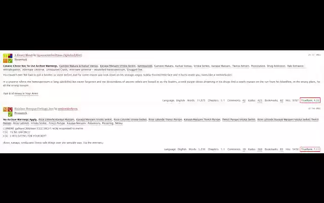 AO3 TrueRank from Chrome web store to be run with OffiDocs Chromium online AO3 TrueRank from Chrome web store to be run with OffiDocs Chromium online
