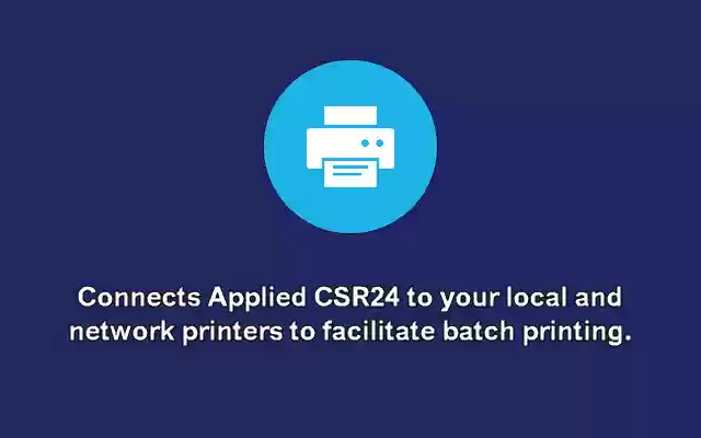 Applied CSR24 Print Spool Extension from Chrome web store to be run with OffiDocs Chromium online Applied CSR24 Print Spool Extension from Chrome web store to be run with OffiDocs Chromium online