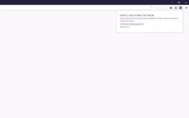 Asseco Signing Tool from Chrome web store to be run with OffiDocs Chromium online Asseco Signing Tool from Chrome web store to be run with OffiDocs Chromium online