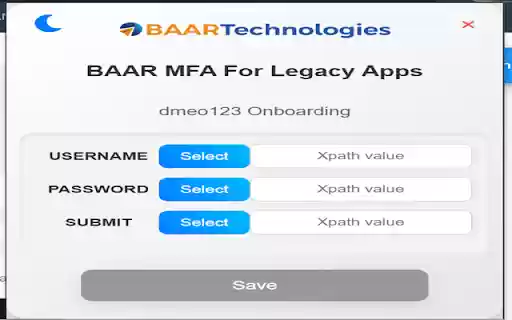 BAAR MFA For Legacy Apps from Chrome web store to be run with OffiDocs Chromium online BAAR MFA For Legacy Apps from Chrome web store to be run with OffiDocs Chromium online