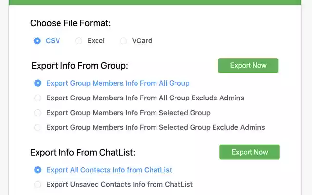 Backup WA Chats from Chrome web store to be run with OffiDocs Chromium online Backup WA Chats from Chrome web store to be run with OffiDocs Chromium online