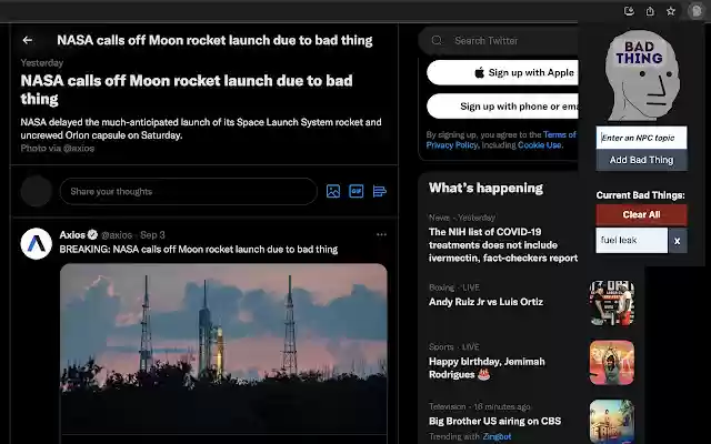 Bad Thing from Chrome web store to be run with OffiDocs Chromium online Bad Thing from Chrome web store to be run with OffiDocs Chromium online
