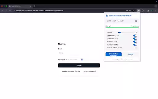 Bdot Password Generator from Chrome web store to be run with OffiDocs Chromium online Bdot Password Generator from Chrome web store to be run with OffiDocs Chromium online