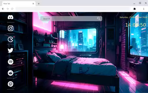 Bedroom Neon Futuristic City Live Wallpaper from Chrome web store to be run with OffiDocs Chromium online Bedroom Neon Futuristic City Live Wallpaper from Chrome web store to be run with OffiDocs Chromium online