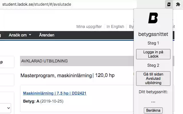 Betygssnittet from Chrome web store to be run with OffiDocs Chromium online Betygssnittet from Chrome web store to be run with OffiDocs Chromium online