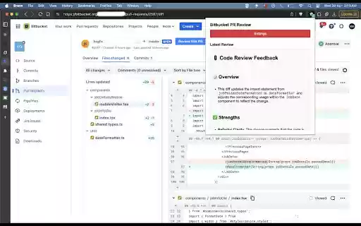 Bitbucket PR review from Chrome web store to be run with OffiDocs Chromium online Bitbucket PR review from Chrome web store to be run with OffiDocs Chromium online