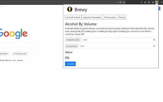 Brewy from Chrome web store to be run with OffiDocs Chromium online Brewy from Chrome web store to be run with OffiDocs Chromium online