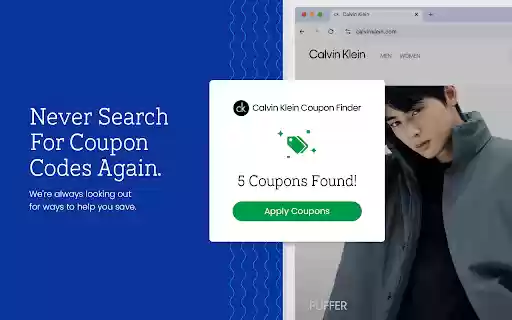 Calvin Klein Coupon Saver Official Coupons Best Deals from Chrome web store to be run with OffiDocs Chromium online Calvin Klein Coupon Saver Official Coupons Best Deals from Chrome web store to be run with OffiDocs Chromium online