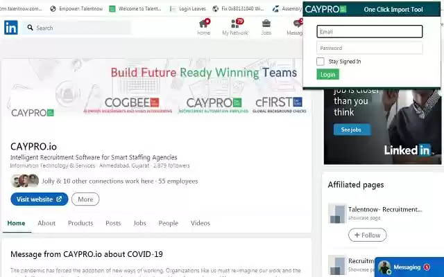 CAYPRO One Click Import Tool from Chrome web store to be run with OffiDocs Chromium online CAYPRO One Click Import Tool from Chrome web store to be run with OffiDocs Chromium online