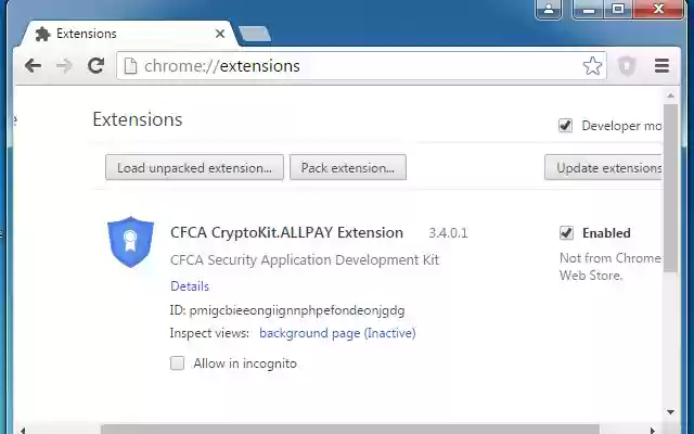 CFCA CryptoKit.ALLPAY Extension from Chrome web store to be run with OffiDocs Chromium online CFCA CryptoKit.ALLPAY Extension from Chrome web store to be run with OffiDocs Chromium online