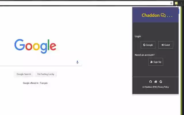 Chaddon from Chrome web store to be run with OffiDocs Chromium online Chaddon from Chrome web store to be run with OffiDocs Chromium online
