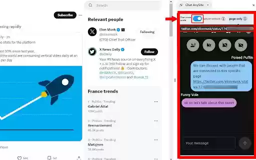 Chat AnySite from Chrome web store to be run with OffiDocs Chromium online Chat AnySite from Chrome web store to be run with OffiDocs Chromium online