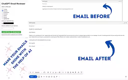 ChatGPT Email Reviewer from Chrome web store to be run with OffiDocs Chromium online ChatGPT Email Reviewer from Chrome web store to be run with OffiDocs Chromium online