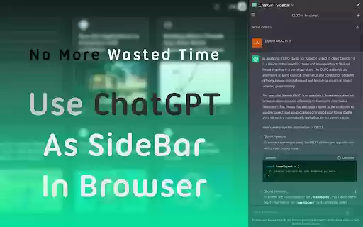 ChatGPT Sidebar for Chrome from Chrome web store to be run with OffiDocs Chromium online ChatGPT Sidebar for Chrome from Chrome web store to be run with OffiDocs Chromium online