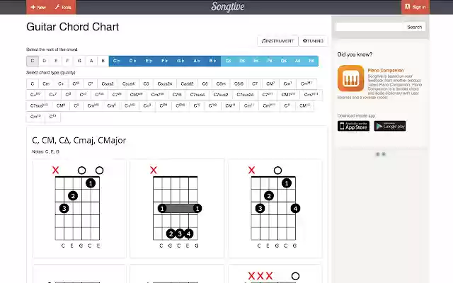 Chords for Chrome from Chrome web store to be run with OffiDocs Chromium online Chords for Chrome from Chrome web store to be run with OffiDocs Chromium online