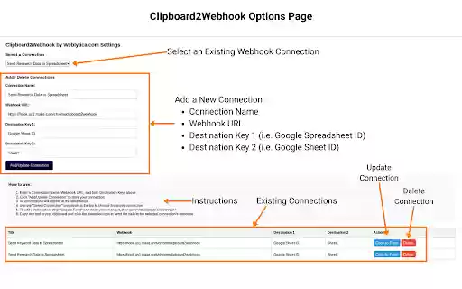 Clipboard2Webhook by Weblytica.com from Chrome web store to be run with OffiDocs Chromium online Clipboard2Webhook by Weblytica.com from Chrome web store to be run with OffiDocs Chromium online