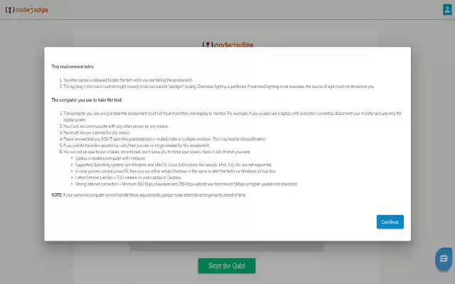 Codejudge Proctoring from Chrome web store to be run with OffiDocs Chromium online Codejudge Proctoring from Chrome web store to be run with OffiDocs Chromium online