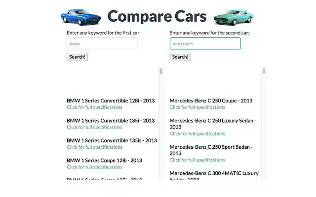 Compare Cars from Chrome web store to be run with OffiDocs Chromium online Compare Cars from Chrome web store to be run with OffiDocs Chromium online