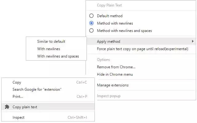 Copy Plain Text from Chrome web store to be run with OffiDocs Chromium online Copy Plain Text from Chrome web store to be run with OffiDocs Chromium online