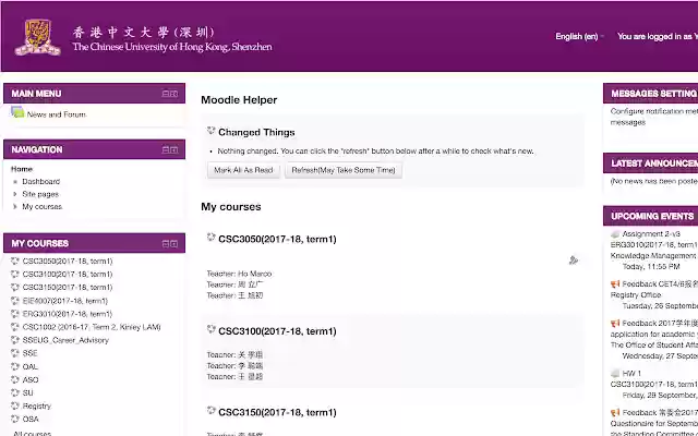 CUHKSZ Helper from Chrome web store to be run with OffiDocs Chromium online CUHKSZ Helper from Chrome web store to be run with OffiDocs Chromium online