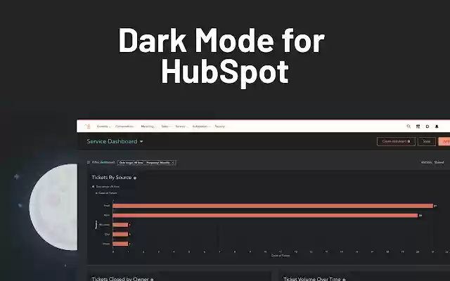 Dark Mode for HubSpot from Chrome web store to be run with OffiDocs Chromium online Dark Mode for HubSpot from Chrome web store to be run with OffiDocs Chromium online