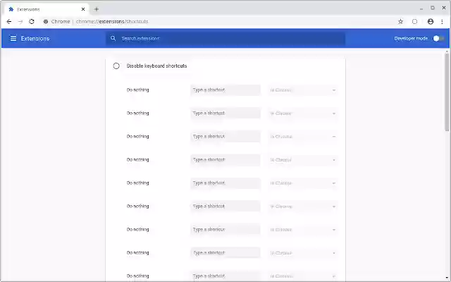 Disable keyboard shortcuts from Chrome web store to be run with OffiDocs Chromium online Disable keyboard shortcuts from Chrome web store to be run with OffiDocs Chromium online
